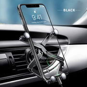 Gravity Car Phone Holder Metal GPS Phone Mount Support For iPhone 13 12 Pro Max Xiaomi Redmi Car Air Vent Clip Stand - NeoFrame