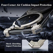 Metal Bezel-less for Huawei Mate 70/Pro/Pro+ Phone Case with Stand 360° Rotatable Magsafe Shockproof Protective Cover