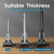 Vertical Laptop Stand Heat Dissipation Gravity Laptop Holder For MacBook Pro Air Xiaomi Tablet Aluminum Notebook Stand - NeoFrame