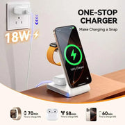 3-in-1 Magnetic Wireless Charging Station Wireless Phone Charger Stand for iPhone & for iWatch & for AirPods