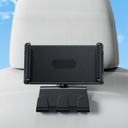 Car Seat Back Tablet Holder Stand with Hooks for Tesla Model 3/Y/3 Highland Car Phone Bracket for 4.7-13