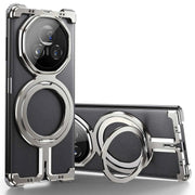 For Honor Magic Vs3/2/V3/2 Phone Case with Magnetic Metal Ring Kickstand Shock Proof Frameless Minimalist Protective