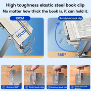 Metal Tablet Stand for Desk Adjustable Tablet Holder 360 Degreee Rotatable Laptop Mount for Office Room Reading Stand