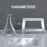 ABS Vertical Laptop Stand Holder for MacBook Air Pro /Tablet/HP/Dell Pad Gravity Notebook Computer Stand Storage Holder - NeoFrame