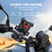 Motorcycle Phone Mount Upgrade Bike Phone Holder Ultra-Stable Bicycle Phone Mount Handlebar Cell Phone Clamp