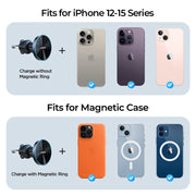 Magnetic Car Mount Wireless Car Charger for iPhone Holder 15W Magnetic Car Phone Holder Mount Wireless Fast Charging
