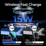 Magnetic Car Mount Wireless Car Charger for iPhone Holder 15W Magnetic Car Phone Holder Mount Wireless Fast Charging