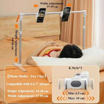 Foldable Tablet Stand Phone Holder for Bed Multifunctional Rack Height Adjustable Phone Tablet Bracket for iPhone iPad
