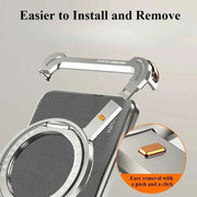 Metal Phone Case for Xiaomi 14 15 Ultra/Pro Case with 360° Rotation Ring Stand Magsafe Shockproof