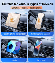 Car Wireless Charger 15W Fold Screen Phone Stand Fast Charging Car Vent Mount Phone Holder for Samsung iPhone Google - NeoFrame