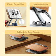 Vertical Laptop Stand Adjustable Reading Book Stand Holder Foldable Notebook Stand Laptop Support MacBook Tablet Mount - NeoFrame