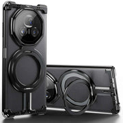 For Honor Magic Vs3/2/V3/2 Phone Case with Magnetic Metal Ring Kickstand Shock Proof Frameless Minimalist Protective