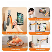 Wall-Mounted Desktop Phone Holder Stand Clip / Magnetic Phone iPad Holder Multi-Scene Applicable Stable Tablet Stand