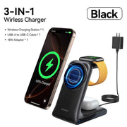 3-in-1 Magnetic Wireless Charging Station Wireless Phone Charger Stand for iPhone & for iWatch & for AirPods