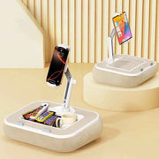 Pillow Stand with Storage Space 360° Rotatable Clip Stand Holder for 4.7-13