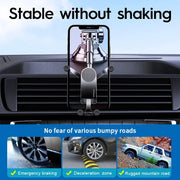 Gravity Car Phone Holder For Galaxy Z Fold 4 3 2 S21 S20 iPhone Xiaomi Huawei Samsung Suction Cup Car Mount Phone Stand - NeoFrame