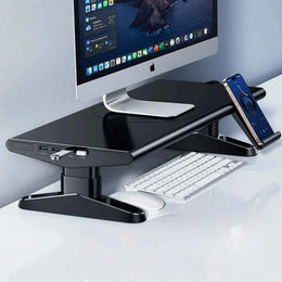 Laptop Computer Monitor Stand Riser with Phone Stand 4.5-6.3