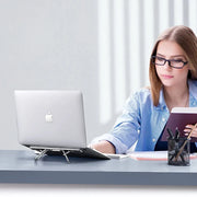 Portable Laptop Stand for MacBook  Adjustable Laptop Riser Invisible Foldable Notebook Computer Cooling Support Bracket - NeoFrame