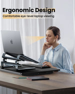 Aluminum Laptop Stand for Desk 150° Angle Adjustable Computer Heighten Stand Riser Heat Dissipation Notebook Booster - NeoFrame