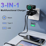3 in 1 Multifunctional Charger Watch Wireless Magnetic Charger Type-C USB Port Charger Head 43W Fast Charging for Phone - NeoFrame