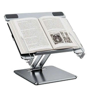 Metal Tablet Stand for Desk Adjustable Tablet Holder 360 Degreee Rotatable Laptop Mount for Office Room Reading Stand