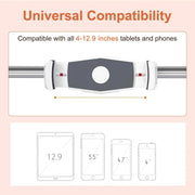 Bed Sofa Phone Holder Foldable Tablet Pad Stand Desktop Angle Height Adjustable Bracket Lazy Bracket Phone Clip Holder