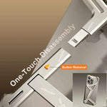 Aluminum Alloy Metal Frameless Phone Case for iPhone with Stand