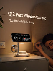 Qi2 Magnetic Charging Station for Apple Fast Wireless Charger for iPhone & for iWatch & for AirPods