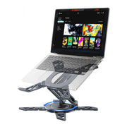 Metal Foldable Laptop Stand Desk 360° Rotatable Portable Stable Height Adjustable for Universal 12-18