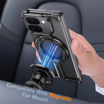 Metal Frameless Phone Case for Google Pixel 9/9 Pro/9 Pro XL/9 Pro Fold Magnetic Kickstand Protective Slim Cover Bumper