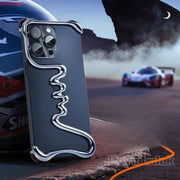 Metal Phone Case for iPhone Air Cusion Anti-Drop Bumper Bazel-Less Slim Phone Protective Cover