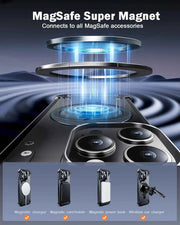 Magsafe Magnetic iPhone Case for iPhone Phone Case Shockproof Transparent Wireless Charging Cover