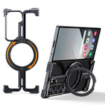 Case for Samsung Galaxy Z Fold 5/6 Magnetic Phone Cover w/ Magsafe Kickstand Slim Shockproof Metal Phone Case Cover