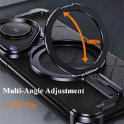 Alloy Phone Case for Huawei Pura 70/70 Pro/70 Pro+/70 Ultra with Stand Magnetic Metal Frameless Protective Cover Bumper